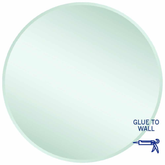 Kent 18mm Bevel Round Thermogroup Mirror 900mmØ - Glue to Wall