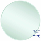 Kent 18mm Bevel Round Thermogroup Mirror 900mmØ - Glue to Wall