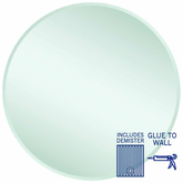 Kent 18mm Bevel Round Thermogroup Mirror 900mmØ - Glue to Wall and Demister