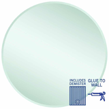 Kent 18mm Bevel Round Thermogroup Mirror 900mmØ - Glue to Wall and Demister