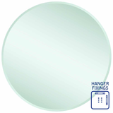 Kent 18mm Bevel Round Thermogroup Mirror 900mmØ - With Hangers