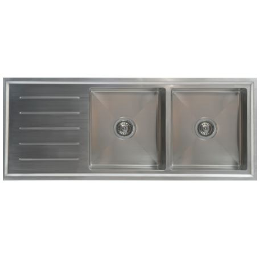Interchange Kingston Double Bowl Sink Nth With Drainer 1240 X 500 X 200