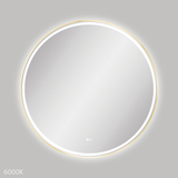 Fienza Reba Led Framed Round Mirror W/ Dimming Sensor & Demister Urban Brass - 900Mm Diameter