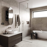 Thermogroup Lincoln Pill Mirror Cabinet 500mm X 1000mm X 150mm - Black