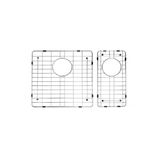 Meir Lavello Protection Grid For Mksp D670440 (2Pcs) - Stainless Steel