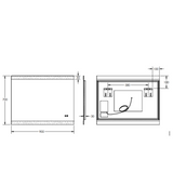 Miro Led Remer Mirror With Demister - 900W X 700H X 30D