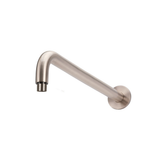 Meir Round Wall Shower Curved Arm 400Mm - Champagne