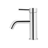 Meir Round Basin Mixer Curved - Polished Chrome