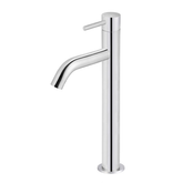 Meir Piccola Tall Basin Mixer Tap With 130Mm Spout - Polished Chrome
