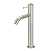 Meir Piccola Tall Basin Mixer Tap With 130Mm Spout - Brushed Nickel