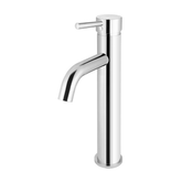 Meir Round Tall Curved Basin Mixer - Polished Chrome