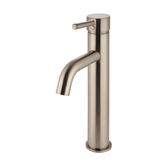 Meir Round Tall Curved Basin Mixer - Champagne