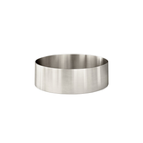 Meir Steel Round Bathroom Basin 380 X 110 - Brushed Nickel