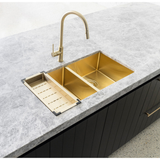 Meir Kitchen Sink Colander - Tiger Bronze