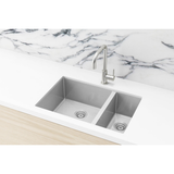 Meir Kitchen Sink One & Half Bowl 670 X 440 - Brushed Nickel