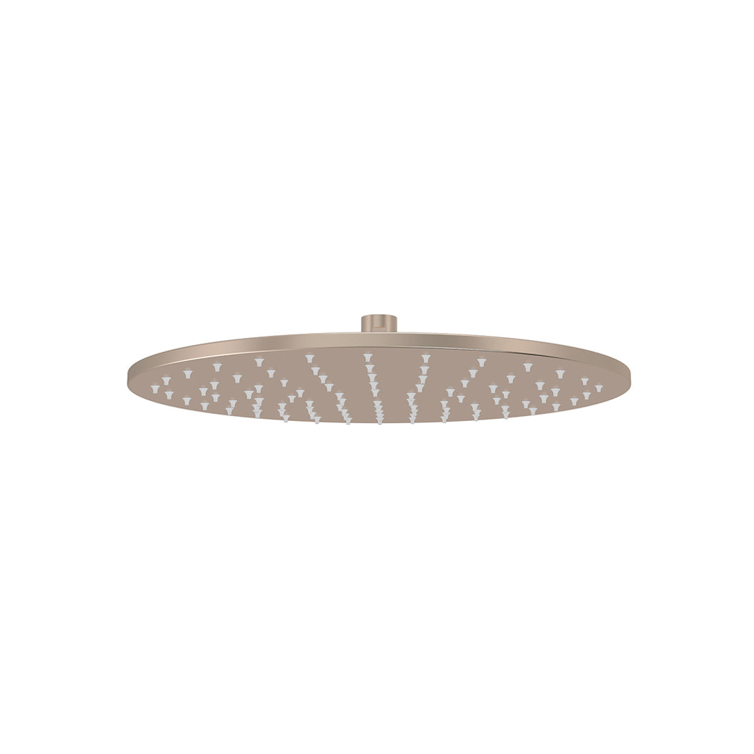 Meir Round Shower Rose 300Mm - Champagne
