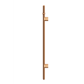 Meir Heated Vertical Towel Rail - Lustre Bronze
