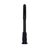 Meir Round Paddle Gooseneck Kitchen Mixer Tap - Matte Black