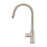 Meir Round Pinless Piccola Pull Out Kitchen Mixer Tap - Champagne