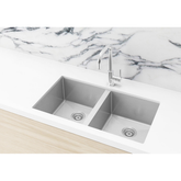 Meir Kitchen Sink Double Bowl 760 X 440 - Brushed Nickel