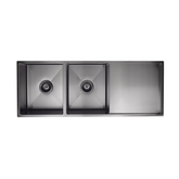 Meir Kitchen Sink Double Bowl & Drainboard 1160 X 440 - Shadow