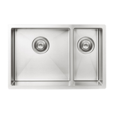 Meir Kitchen Sink One & Half Bowl 670 X 440 - Brushed Nickel