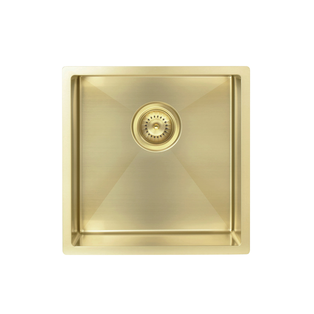 Meir Kitchen Sink Single Bowl 450 X 450 - Tiger Bronze