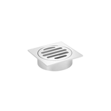 Meir Square Floor Grate Shower Drain 80Mm Outlet - Polished Chrome