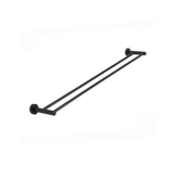 Meir Round Double Towel Rail 900Mm - Matte Black