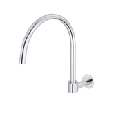 Meir Round High Rise Swivel Wall Spout - Polished Chrome