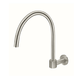 Meir Round High Rise Swivel Wall Spout - Brushed Nickel