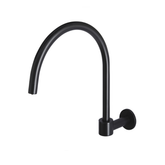 Meir Round High Rise Swivel Wall Spout - Matte Black
