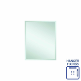 Montana Rectangle 25mm Bevel Edge Thermogroup Mirror 600x750mm - With Hangers