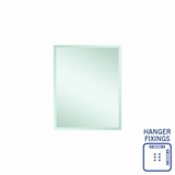 Montana Rectangle 25mm Bevel Edge Thermogroup Mirror 600x750mm - With Hangers