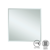 Montana Square 25mm Bevel Edge Thermogroup Mirror 600X750mm - Glue to Wall And Demister