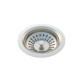 Meir Sink Strainer And Waste Plug Basket With Stopper - Brushed Nickel
