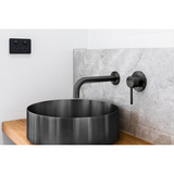 Meir Steel Round Bathroom Basin 380 X 110 - Shadow