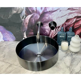 Meir Round Wall Mixer Pinless Handle Finish Kit - Shadow