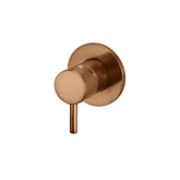 Meir Round Wall Mixer Short Pin Lever Finish Kit - Lustre Bronze