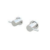 Meir Round Quarter Turn Wall Top Assemblies - Polished Chrome
