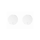 Meir Circular Wall Taps - Polished Chrome