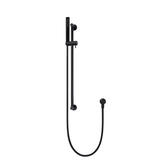 Meir Round Hand Shower On Rail Column - Matte Black