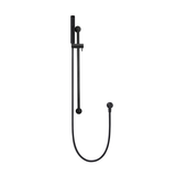 Meir Round Hand Shower On Rail Column - Matte Black