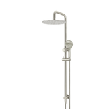 Meir Round Combination Shower Rail 300Mm Rose Three Function Hand Shower - Brushed Nickel