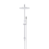 Meir Round Combination Shower Rail 300Mm Rose Single Function Hand Shower - Polished Chrome