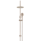 Meir 300Mm Round Overhead Shower Rail Three Function Hand Shower - Champagne