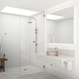 Meir 300Mm Round Overhead Shower Set Single Function Hand Shower - Champagne