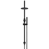 Meir 200Mm Round Overhead Shower Set Single Function Hand Shower - Matte Black