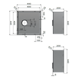 Meir Outdoor Sink Ss316 - Stainless Steel