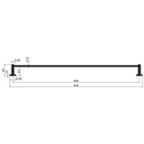 Meir Round Single Towel Rail 900Mm - Shadow